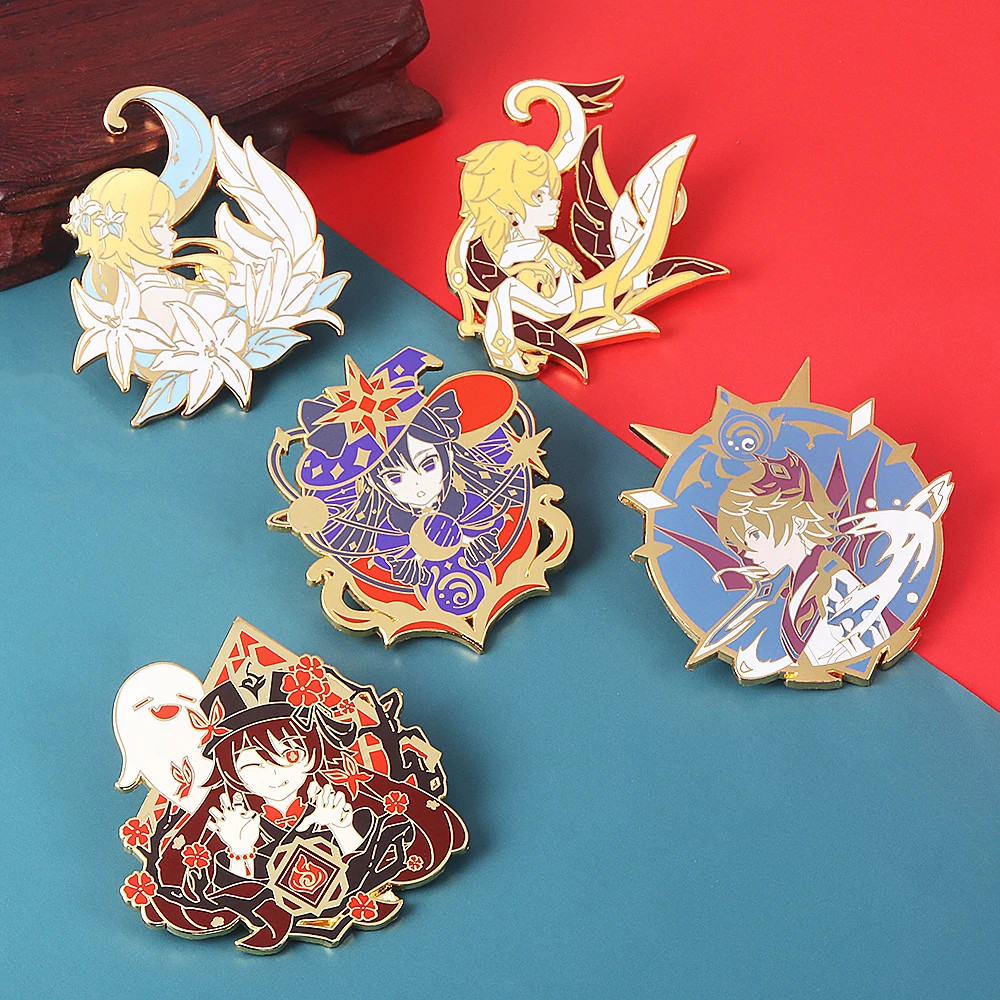 Anime Genshin Impact Arataki Itto Pin Brooch Abedo Raiden Shogun Nahida  Figure Enamel Badge Brooch Collection Cosplay Souvenir