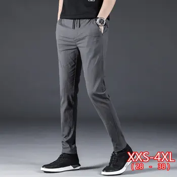 

2020 Fashion Men Pants Slim Fit Spring Summer High Quality Business Flat Classic Full Length Thin Casual Trousers Male 2020