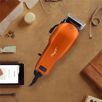 

Professional Men Electric Hair Clipper Strong Power Stainless Steel Cutter Haircut Cutting Machine for Baby 4 Limit Combs Styler