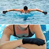 Newly 1 Pair Swimming Gloves Aquatic Fitness Water Resistance Aqua Fit Paddle Training Fingerless Gloves BN99 3