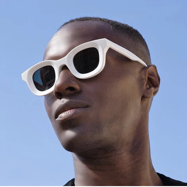 Street Hip Hop styleTrend Rhude THIERRY High-quality Acetate VIRGIL ABLOH  MIGUEL101 Style Sunglasses Optical Prescription Lens