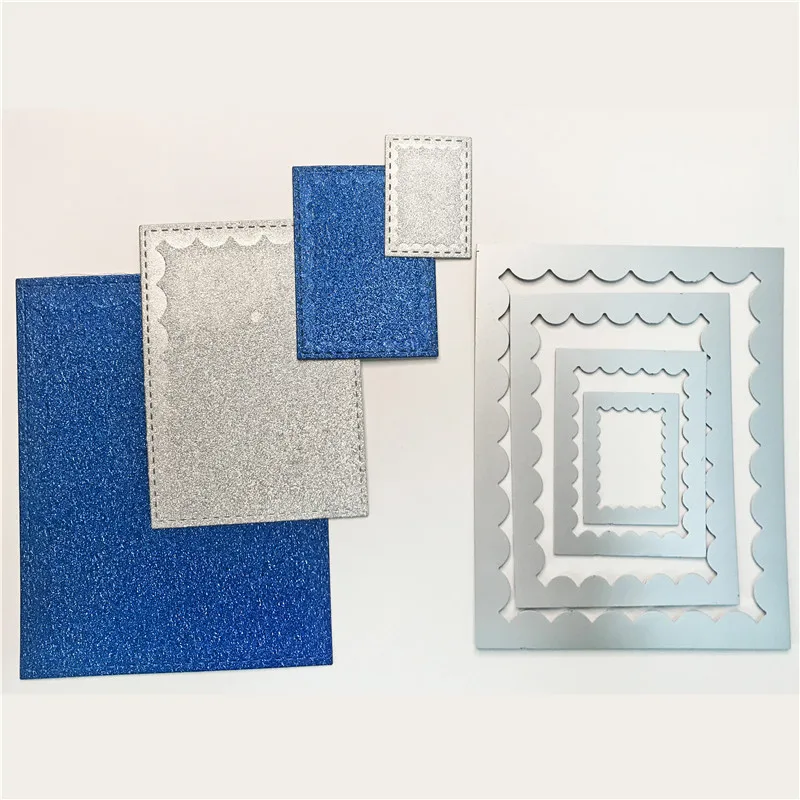 3 вида кружевных прямоугольных квадратных круглых рамок для резки металла набор штампов для скрапбукинга DIY Фотоальбом для изготовления декоративных открыток