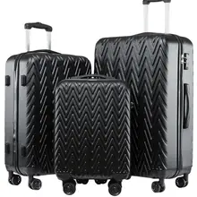 Seanshow комплект из 3 предметов Чемодан комплект замок TSA Путешествия 18-24-28in путешествия чемодан, багажный набор для путешествий