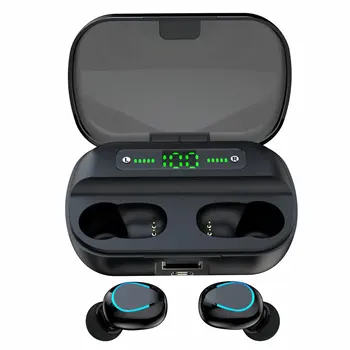 

Q82 half circle Wireless headset Led Hands-free Music Stereo Earphone with Mic Charging Cas IPX7 waterproof