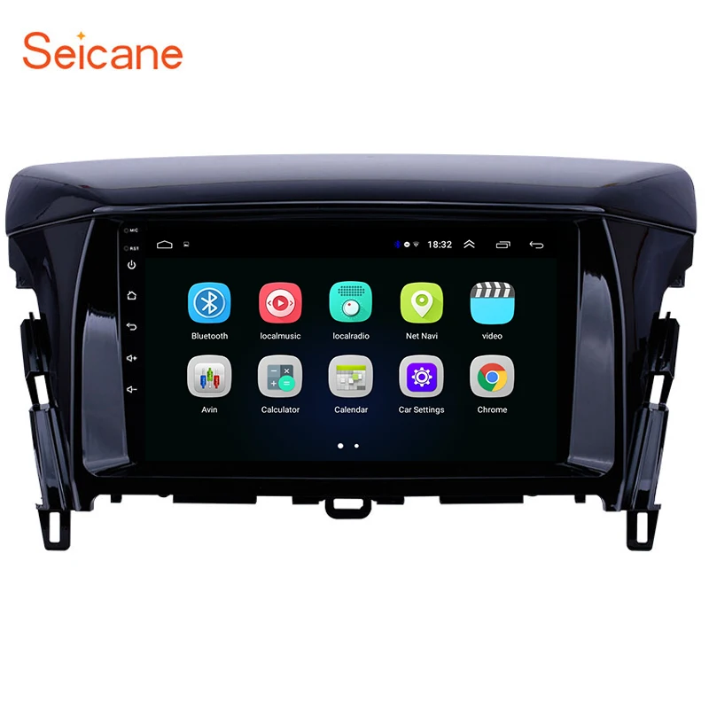 Автомагнитола Seicane с GPS навигацией 9 дюймов Android 8 1 мультимедийный плеер для Mitsubishi