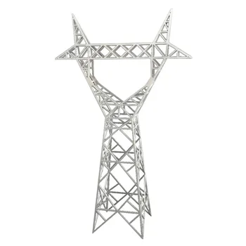 Model Meja Pasir Menara Transmisi Tegangan Tinggi Menara Kabel Model Menara Barel Plastik untuk Tata Letak Kereta Ho
