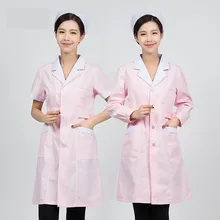 Новая розовая медицинская форма медсестры лабораторное белое пальто аптека красота больница клиника рабочая одежда униформа для женщин медицинская одежда