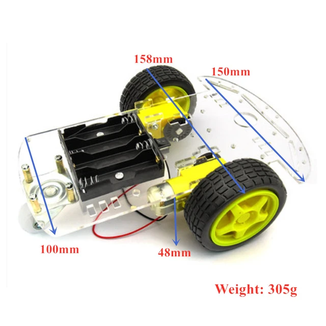 2WD Robot Smart Car Chassis DIY Kits Intelligent Engine Arduino Raspberry Pi