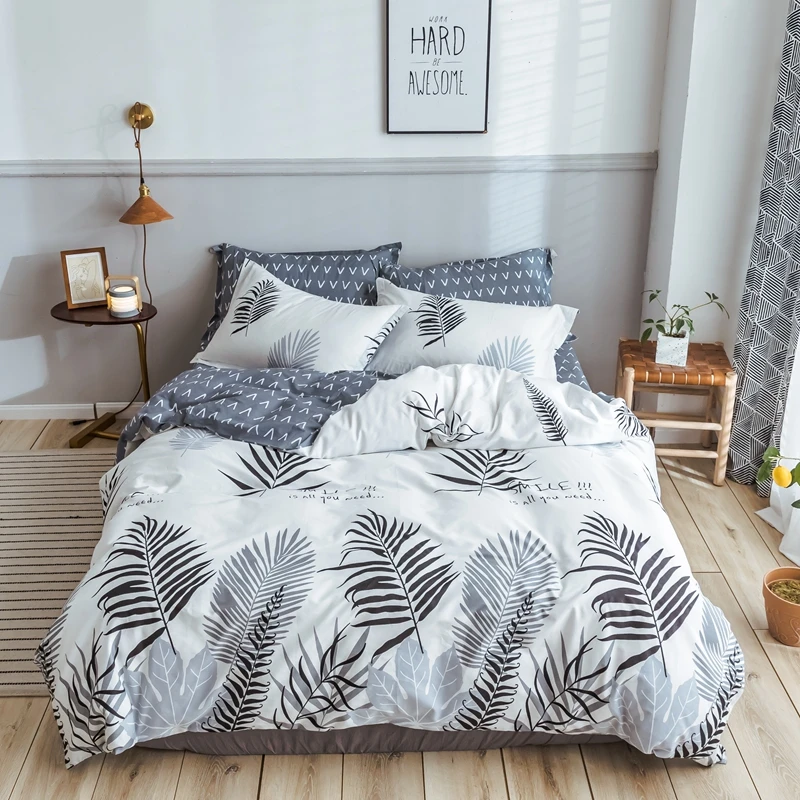 Комплект постельного белья из чистого хлопка комплект с пододеяльником