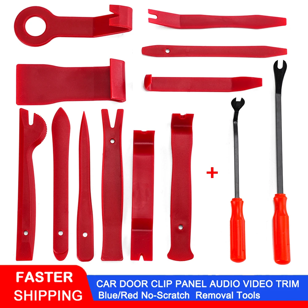 

12/13PCS Car Audio Door Clip Panel Trim Install Removal Tool for Auto Dash Door Window Molding Fastener Disassembly Repair Kits