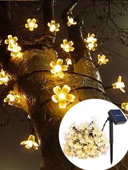 

12M LED Solar Lamp Garland String Lights New Year Christmas fairy lights Outdoor Waterproof LED String For Garden Party Holiday