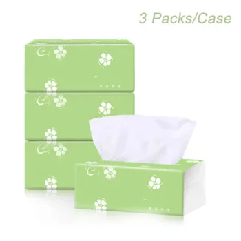 

3/4Pack/Case 3-Layer Toilet Paper Strong Soft Bath Tissue Giant Roll Skin-Friendly Toilets Kitchens Workshops Restaurants