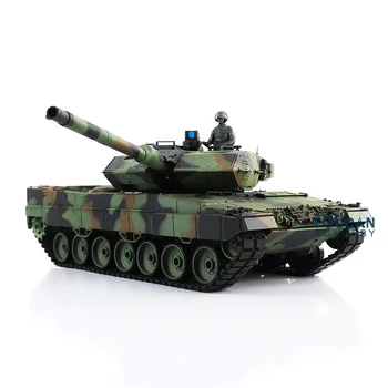 شراء1/16 Leopard2A6 دبابة مع جهاز للتحكم عن بُعد 3889 Ver2 المعدني الكامل Chasis تخصيص TH00939d كامو الأخضر TH00939