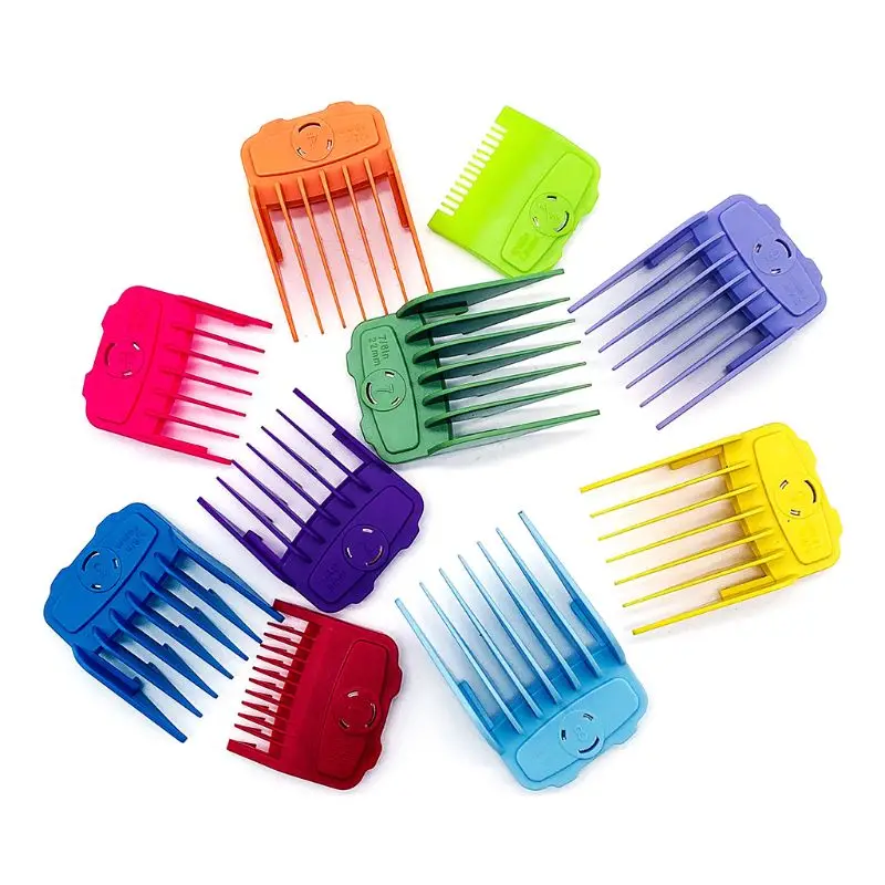  10 Pcs/set Electric Clippers Magnet Caliper Limit Comb Oil Head Clipper Combs