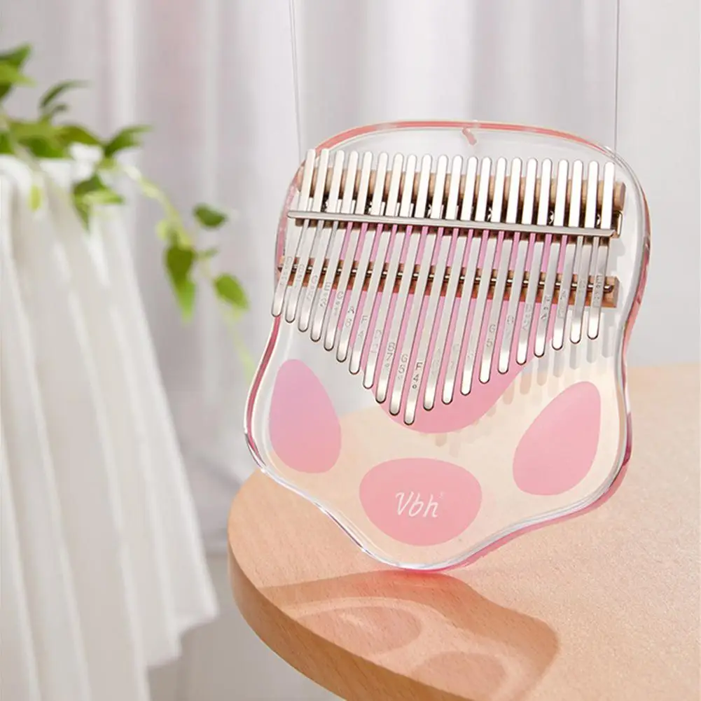 Kawaii Cat Claw 21 клавиша калимба акриловое пианино для большого пальца милая