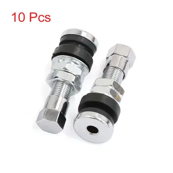 

Aluminum Alloy Car Motor Tubeless Tyre Tire Stem Air Valve Dust Cap 36mm x 15mm 10pcs