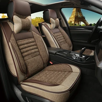 

Full Coverage flax fiber car seat cover auto seats covers for toyota 4runner auris avensis t25 t27 camry 40 50 55 70 c-hr chr