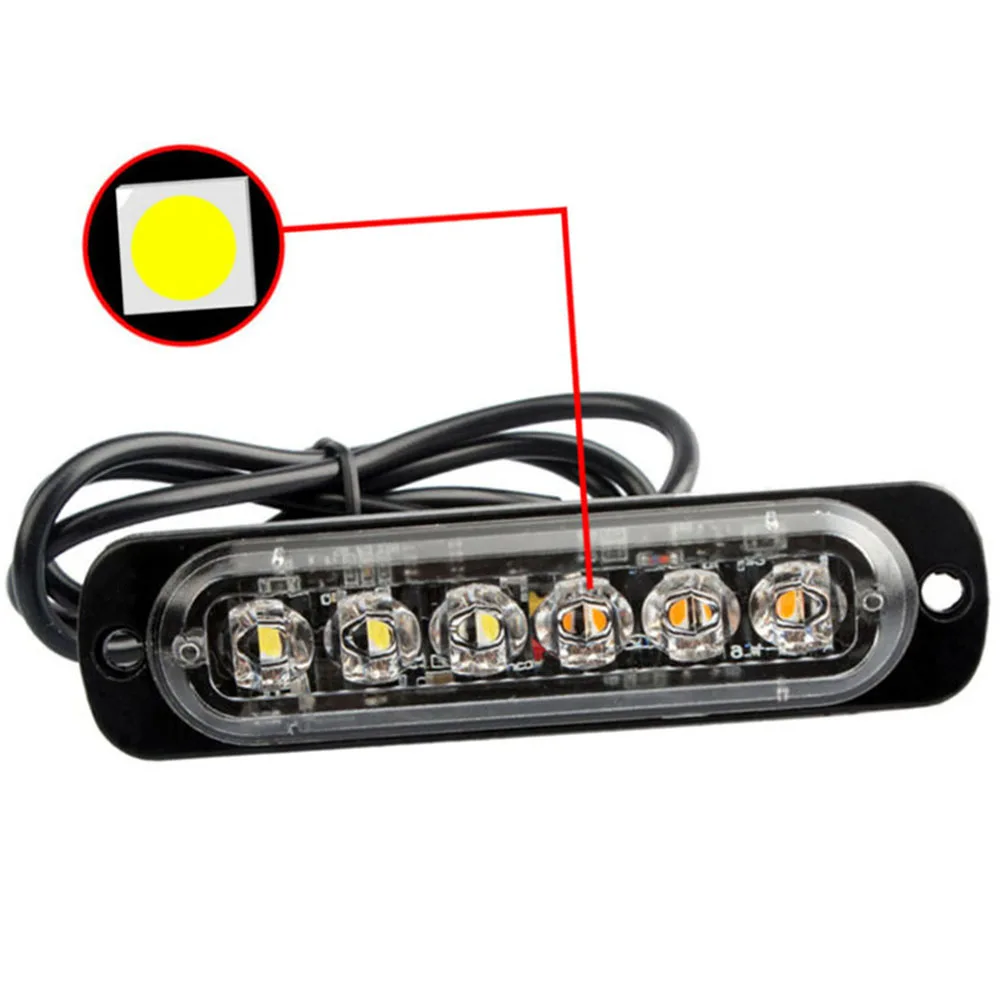 10 шт. автомобиль грузовик красный/синий 6LED срочная опасности предостережение вспышки стробоскопы прочный и практичный в использовании