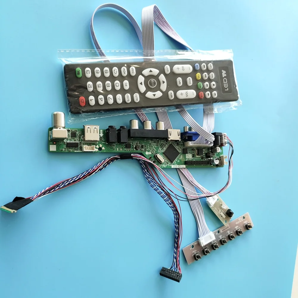 

Комплект для B133XW01 1366x768 HDMI аудио 40pin LVDS USB TV AV экран пульт дистанционного управления VGA ЖК светодиодный дисплей Контроллер панель монитор 13,3"