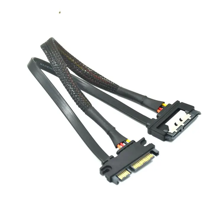 SATA 22 Pin штекер гнездо расширение Sata кабель 3 III 6 ГБ/сек. 7 + 15 Data HDD Power|Компьютерные