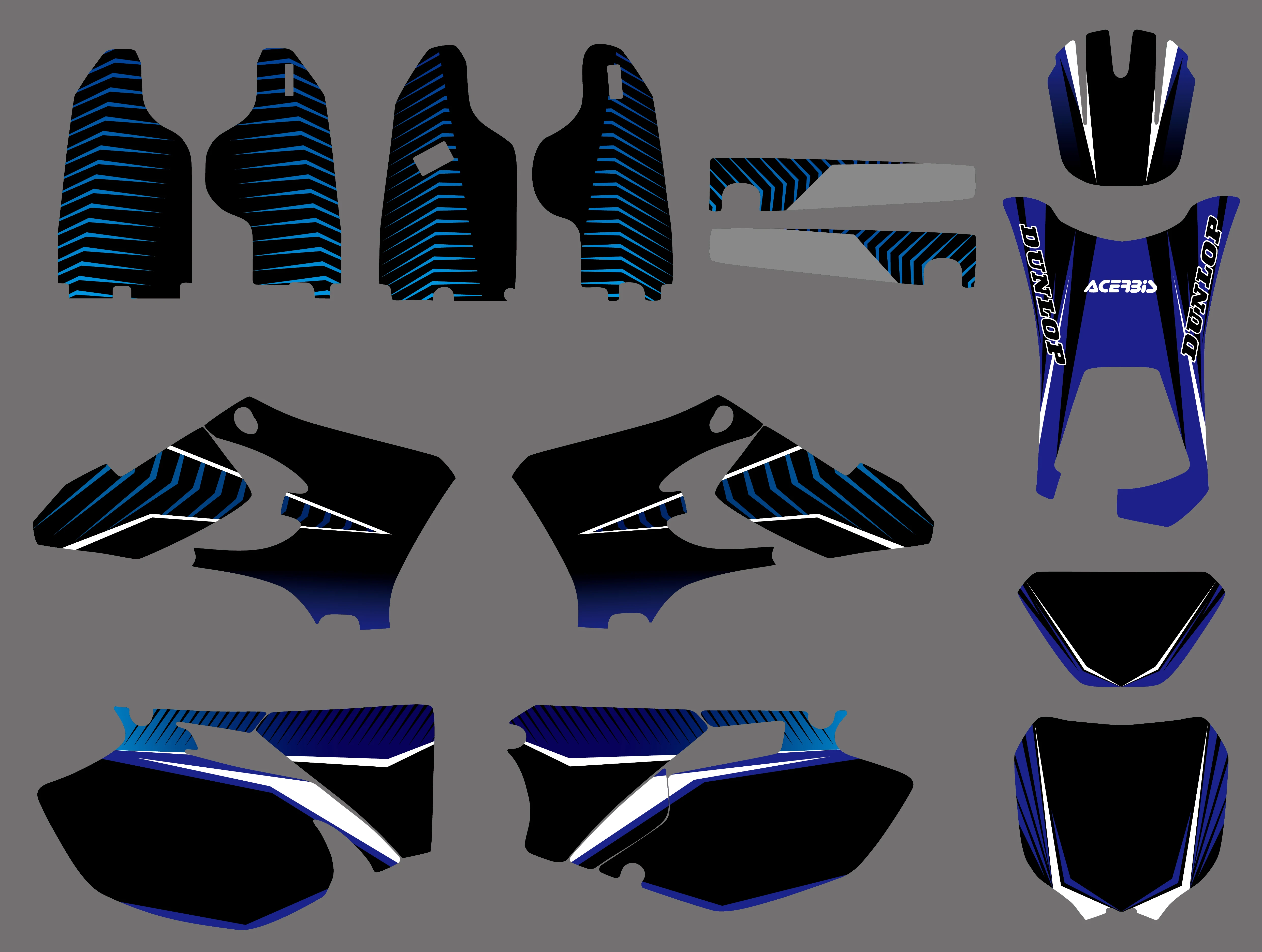 Деколи для фотостудии Yamaha WR250F WR450F WRF250 WRF450 2005 2006 WR 250F 450F WRF 250 450 | Автомобили и