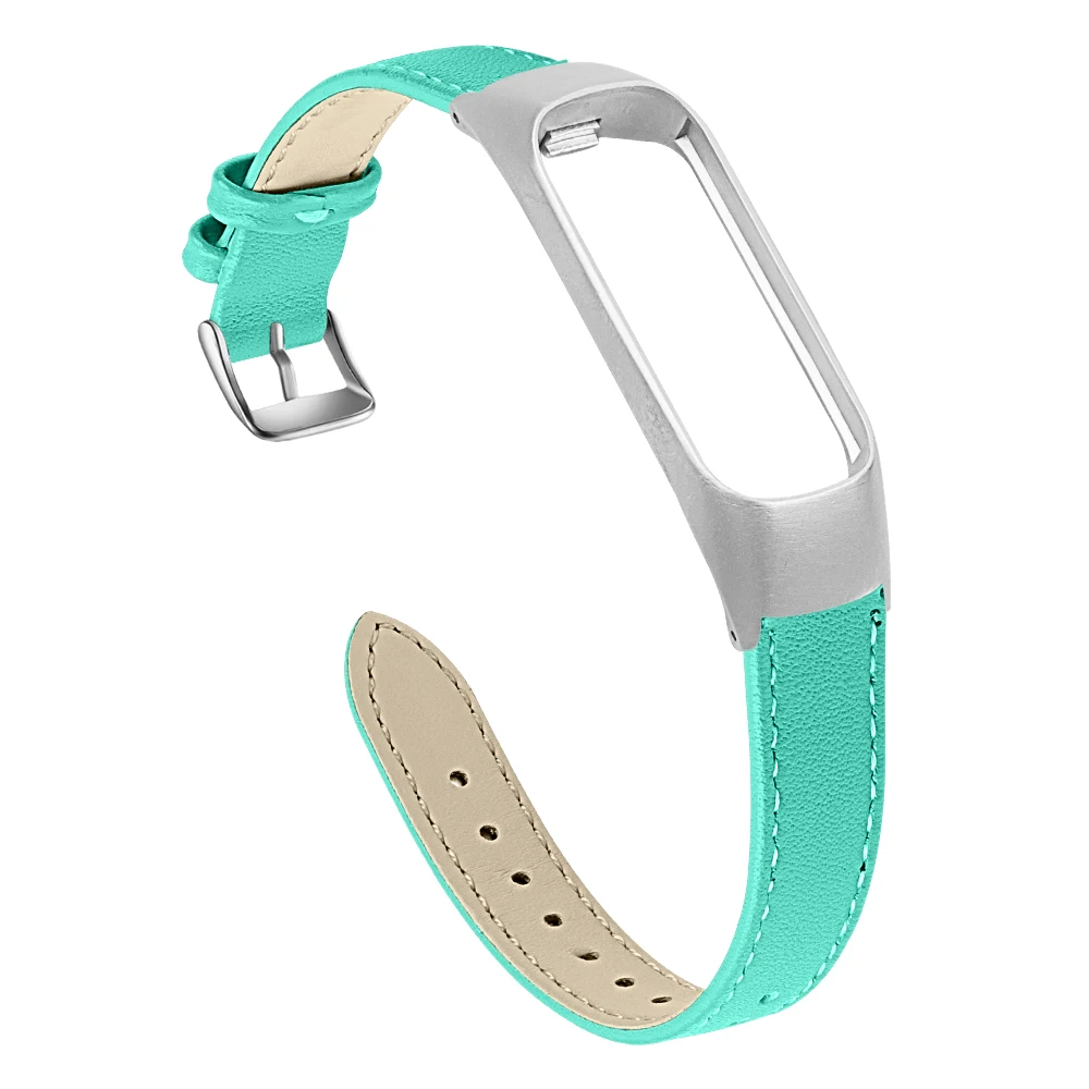 silver chic Teal Joyozy кожаные Смарт-часы ремешок для отдыха для samsung fit e ремень подходит для e/SM R375 ремешок для samsung galaxy ремешок для часов - Цвет ремешка: silver chic Teal