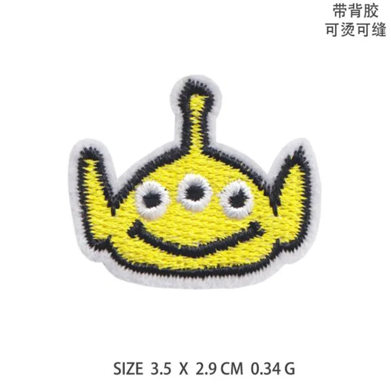 thumbnail image 1 of Parche de hierro OVNI de Stranger Things, cohete alienígena espacial desconocido, para ropa, parches bordados punk para bricolaje, apliques, 1 of 5