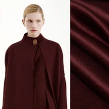 Роскошное Качество 155 см шириной 680-700 г/м вес двустороннее волнистое теплое красное кашемировое пальто верхняя одежда ткань DE1167