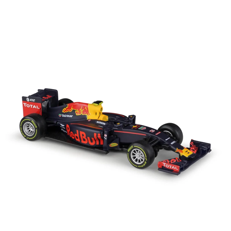 BBurago F1 весы 1:43 RedBull AMG W05 W07 SF71H SF70H SF16 RB13 RB14 RB15 SF90 литья под давлением гоночный автомобиль модель Машинки Игрушки - Цвет: RB12 Nr3 D.Ricciard