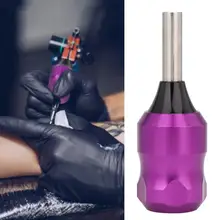Сплав татуировки ручка Крышка противоскользящая ручка трубка Авто замок ручка держатель татуировки пистолет машина аксессуары принадлежности Инструменты боди-арт