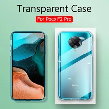 Ultra Dünne Silikon Soft Clear Fall Für Xiaomi POCO X3 NFC Abdeckung Transparent Stoßfest Fall Für Pocophone POCO F2 Pro zurück Capa