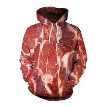 3D Printed Pullover Loose hooded Chic Pork Print Sweatshirts 2020 Unisex Hoodies