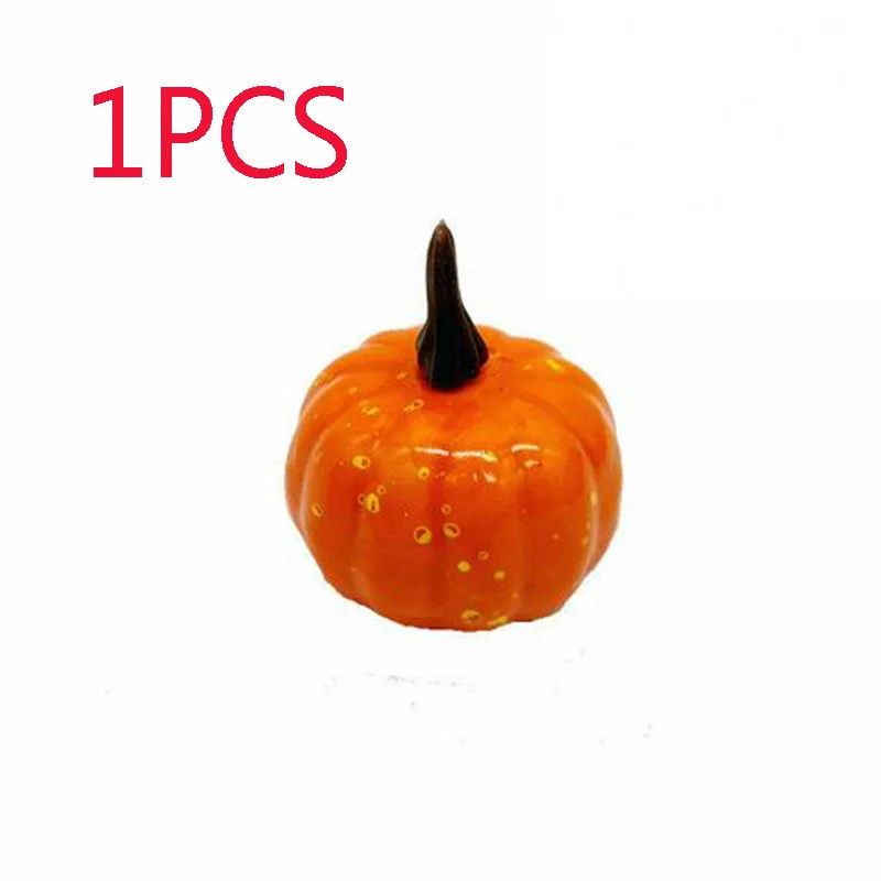 1pcs Orange День благодарения реалистичные искусственные DIY ремесло оранжевый белый тыквы для Хэллоуина осень Урожай День благодарения вечерние украшения - Цвет: 1pcs Orange