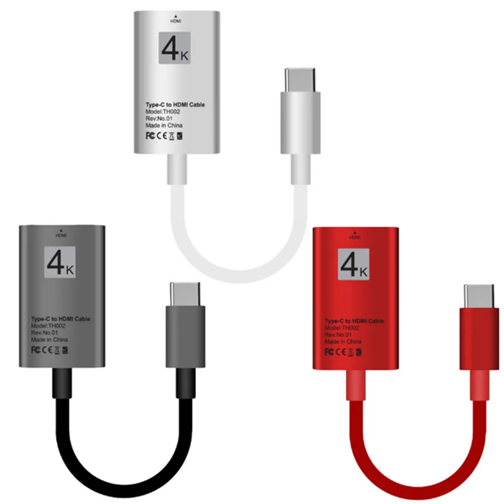 0,2 M type-C USB 3,1 к HDMI HD 4K кабель видеоадаптера для мобильного телефона компьютера