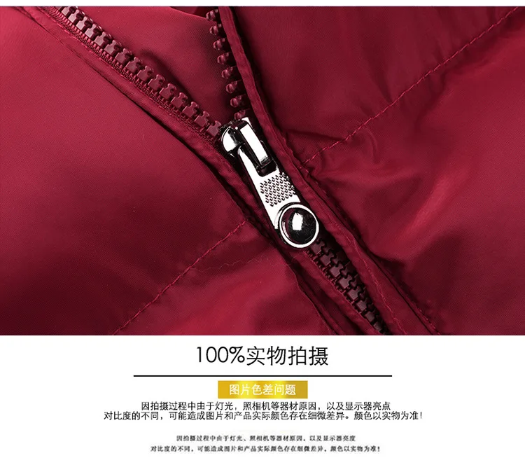 Winter down Cotton Stand Collar Casual Vest New Style Men's Plus-sized Menswear Thick Vest Men's Waistcoat
