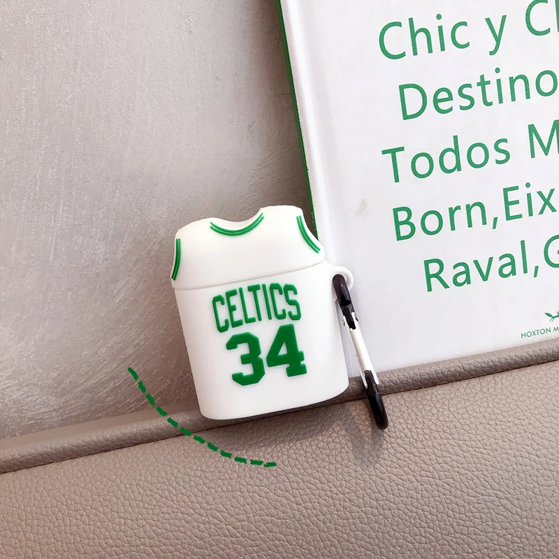 LOS ANGLES Trend basketball lakers 24 kobe bryant celtics Уникальный 3D Мягкий силиконовый чехол для наушников Apple Airpods2 bluetooth