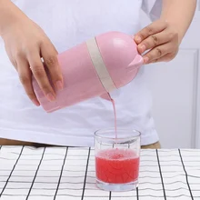 Портативная ручная соковыжималка, чашка, бытовая соковыжималка для фруктов, лимона, ручная соковыжималка, оригинальная соковыжималка для детей, здоровая соковыжималка