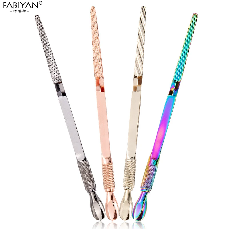 네일아트 스테인레스 스틸 크로스 잠금 쉐이핑 족집게 매니큐어 손가락 도구, 라인석 따기, UV 젤, 다기능 클립 팁