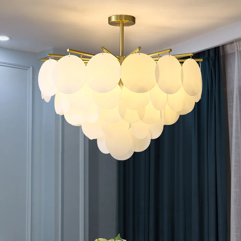 Современный акриловый светодиодный подвесной светильник с золотой Led подвесные