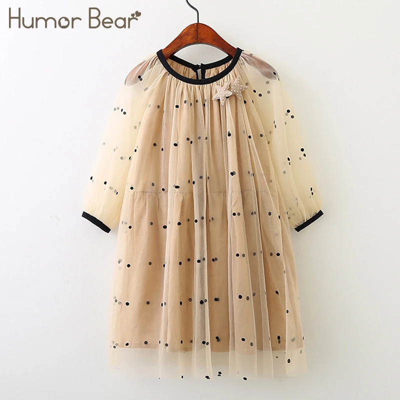 Humor Bear/Летние Платья с цветочным узором для девочек; свадебное платье для девочек 6 лет; кружевное платье принцессы с вышивкой; детское элегантное платье из тюля
