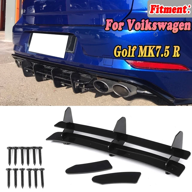 22 x 21 ABS Universal Hinten Stoßstange 4 Flossen Diffusor Fin Schwarz Auto  Spoiler Dekoration Fin - AliExpress