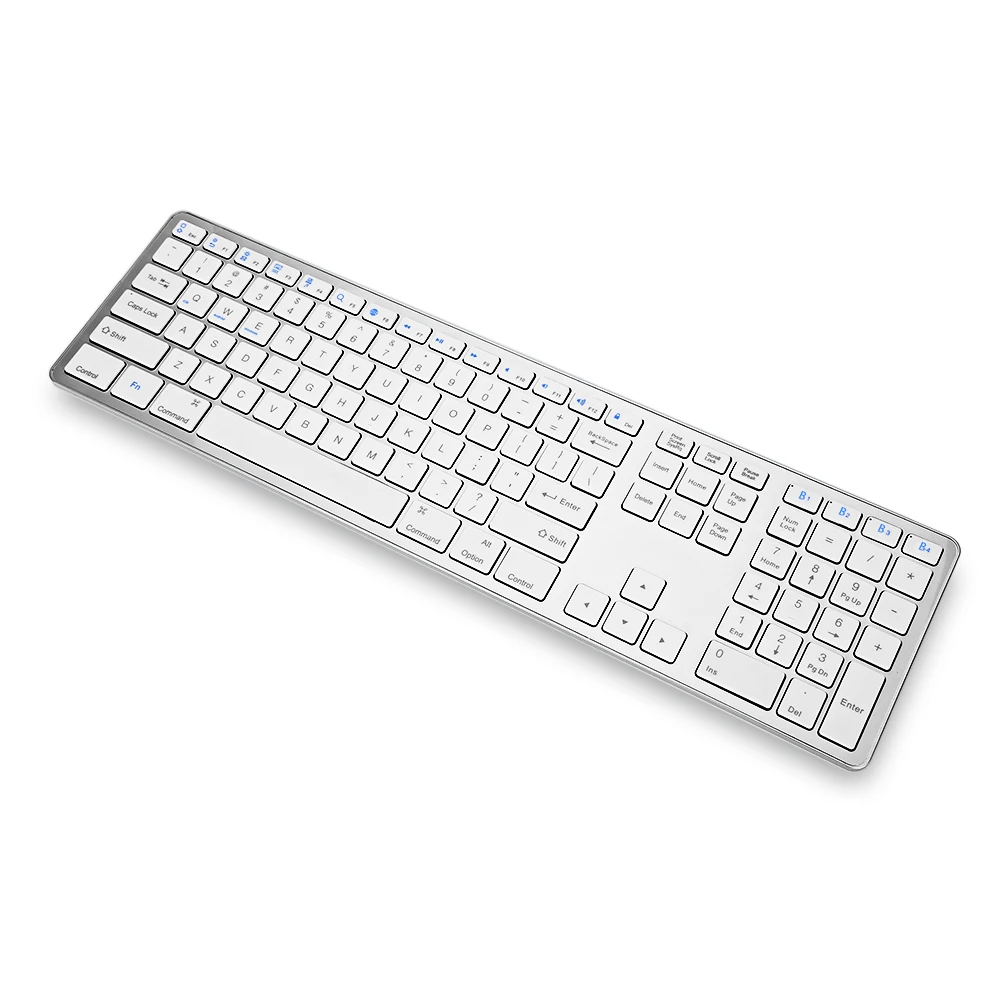 BK418 portable standard abs 109 KEYS wireless bluetooth wireless keyboard for iMac/Mac Pro/MacBook/MacBook Air/Pro Laptop PC
