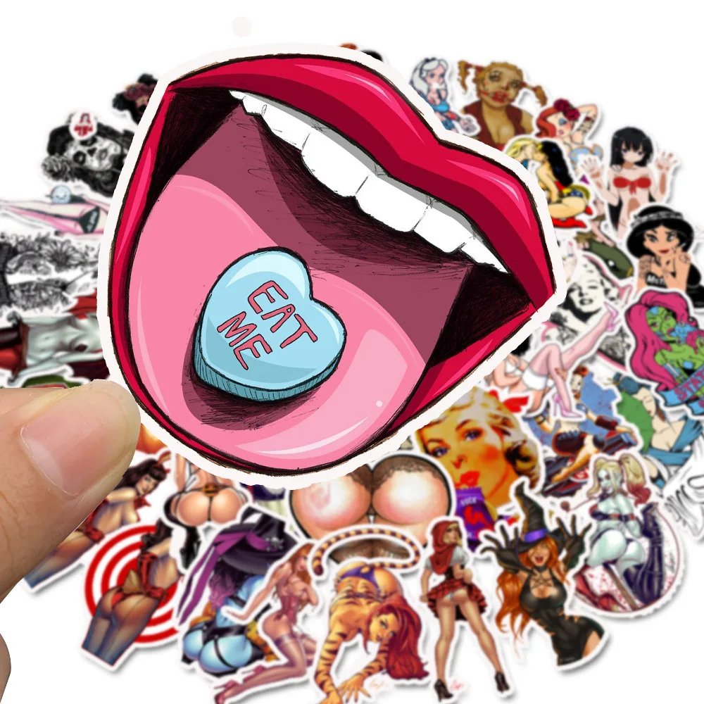 100Pcs random NO Repeat Mixture Stickers Doodling  Luggage Laptop Bike Scooter Travel DIY Stickers On The Car Motorcycle