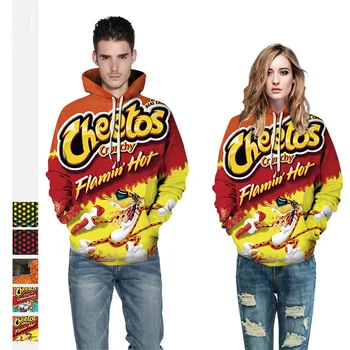 

Hot Cheetos 3D Hoodie Letter Print Hoody Unisex Long Sleeve PulloVer Casual All Over Printed Tracksuit Hooded Sweatshirts Outwea