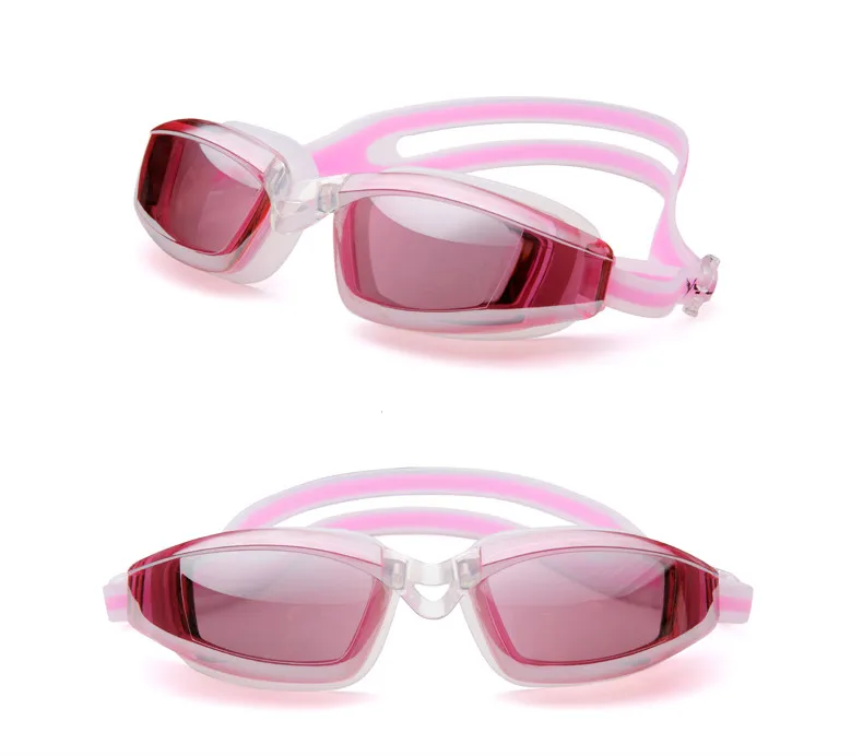 YUKE Electroplating Anti-UV Anti-fog Swimsuit Glasses Swimming Diving Adjustable Swimming Goggles Ladies Men Swimming Goggle