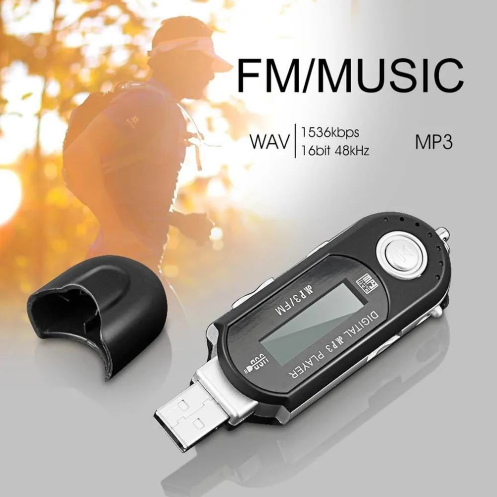 Мини USB MP3 музыкальный плеер цифровой ЖК-экран Поддержка 32 Гб TF карта и fm-радио с микрофоном портативный mp3-плеер