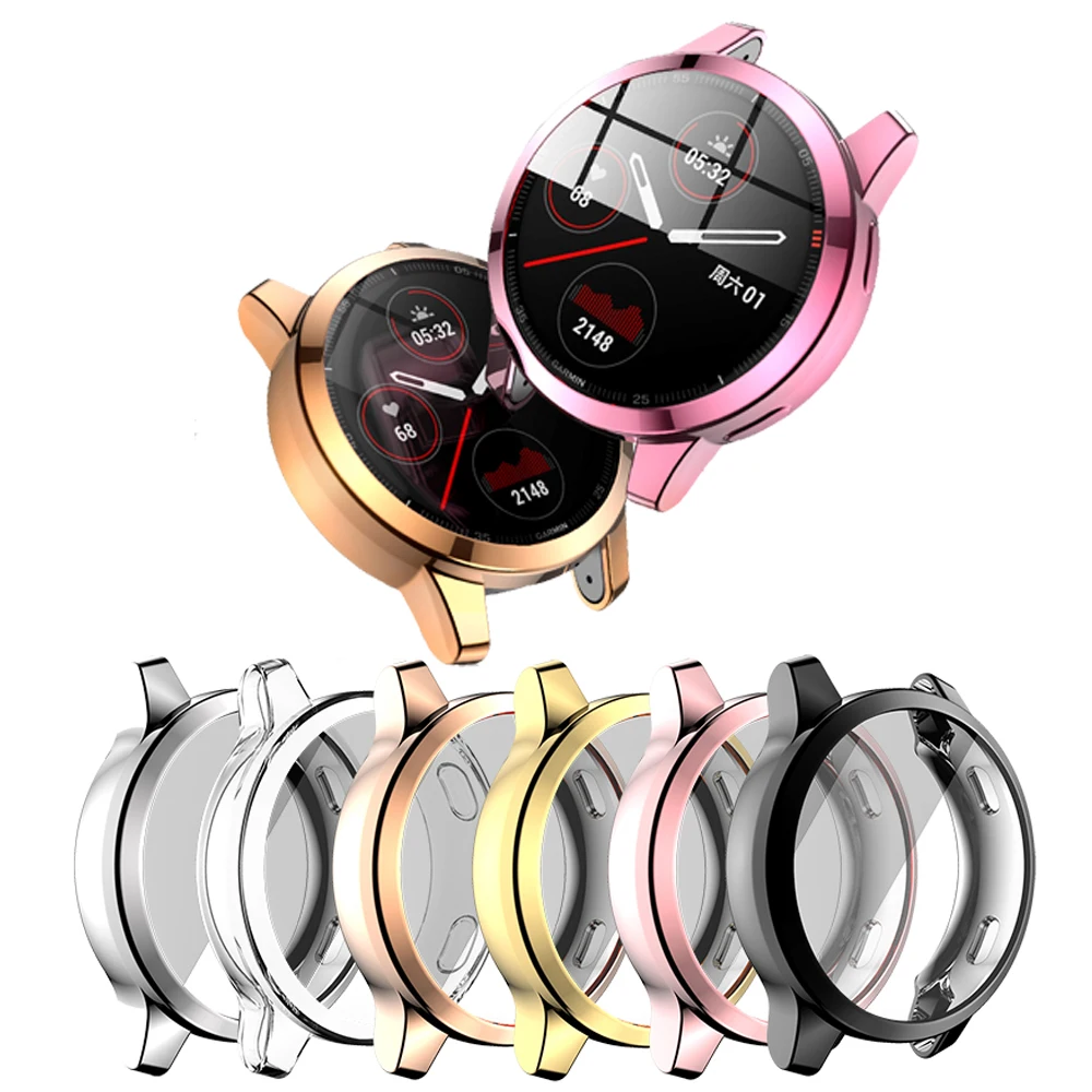 2021 TPU Soft Screen Glass Protector Case Shell Frame For Garmin Vivoactive 4/4S Venu 2/2S Bumper Vivoactive4 Venu2 Full Cover