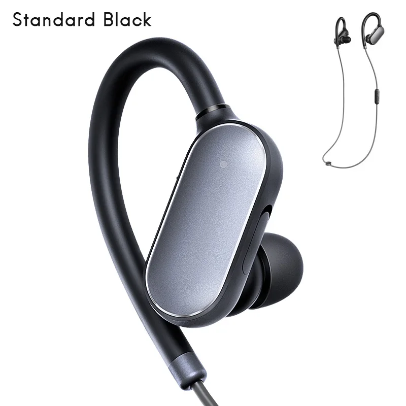 Standard Black Оригинальная Xiaomi mi Спортивная гарнитура mi ni/стандарт беспроводной Bluetooth 4,1 водонепроницаемый IPX4 анти-капля долгое время воспроизведения - Цвет: Standard Black