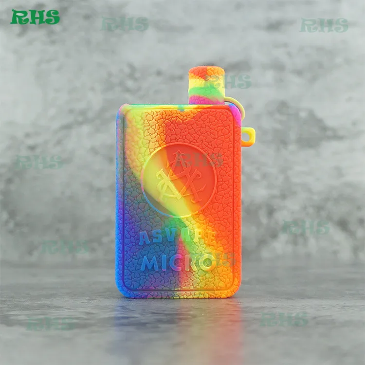 5 шт.~ RHS Силиконовый чехол для ASVAPE MICRO Mod Kit 1100 мАч 7 цветов на выбор