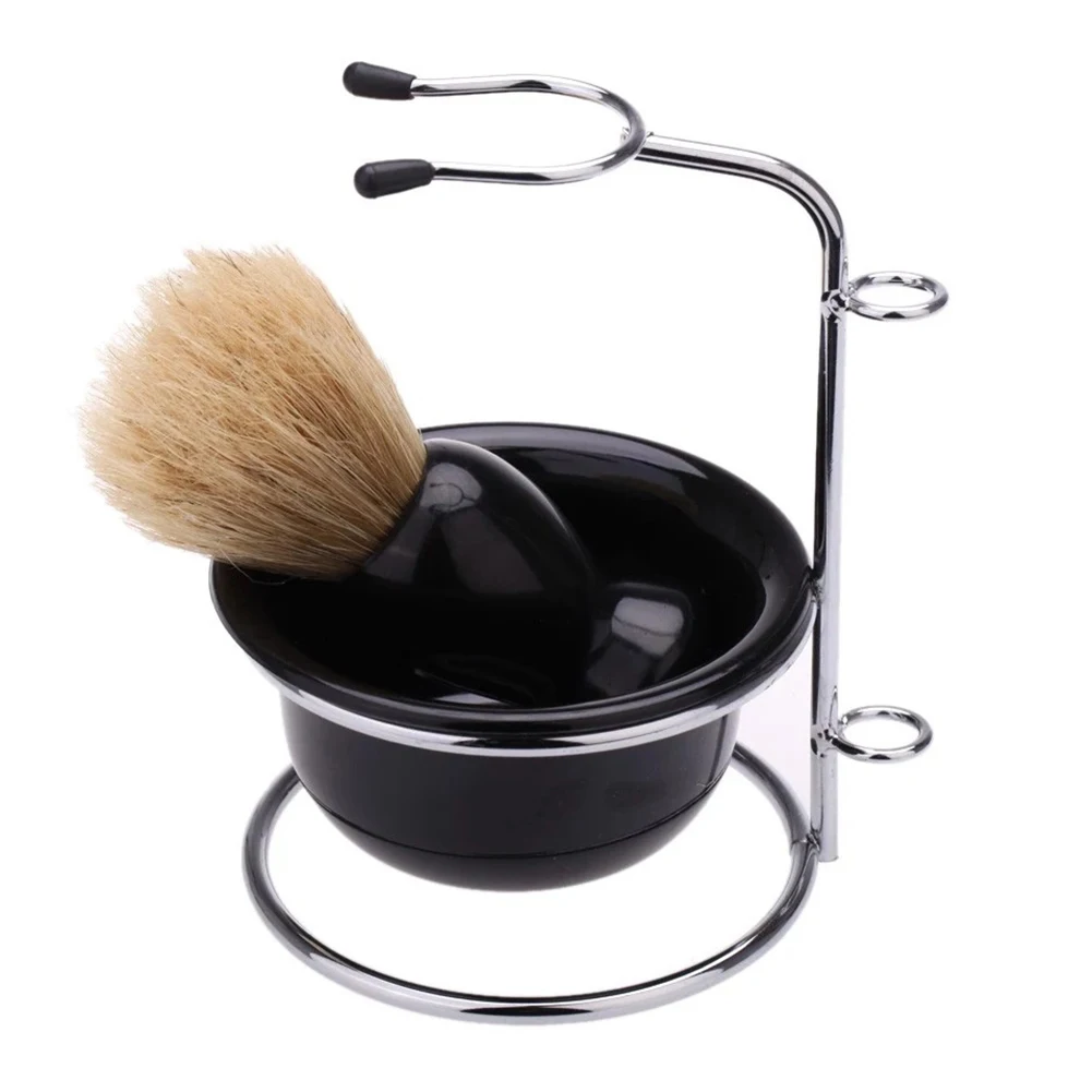 Домашняя щетка для бритья, держатель для бритья, набор, полезный подарок для мужчин, безопасная портативная мыльница для ванной комнаты, ручная Чистка для путешествий